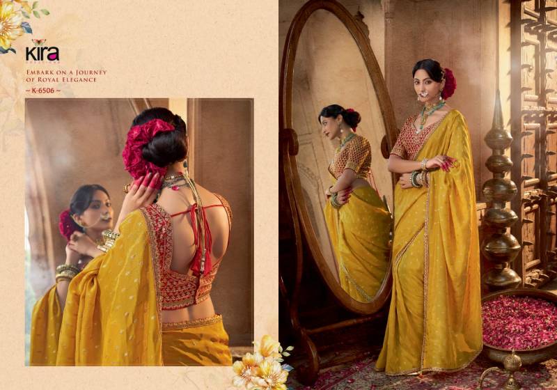Kira Kashvi Viscose Crepe Based With Hand Dying Saree