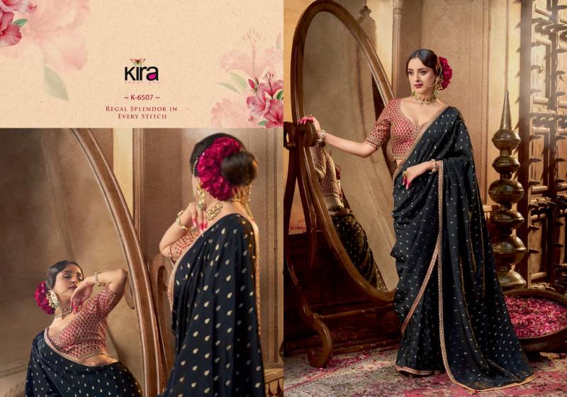 Kira Kashvi Viscose Crepe Based With Hand Dying Saree