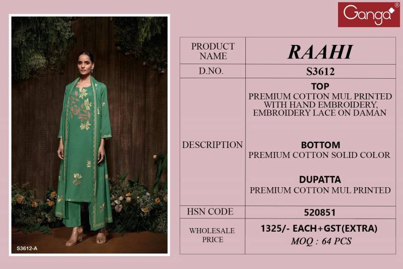Ganga Raahi Cotton Mul Printed Salwar Kameez Collection