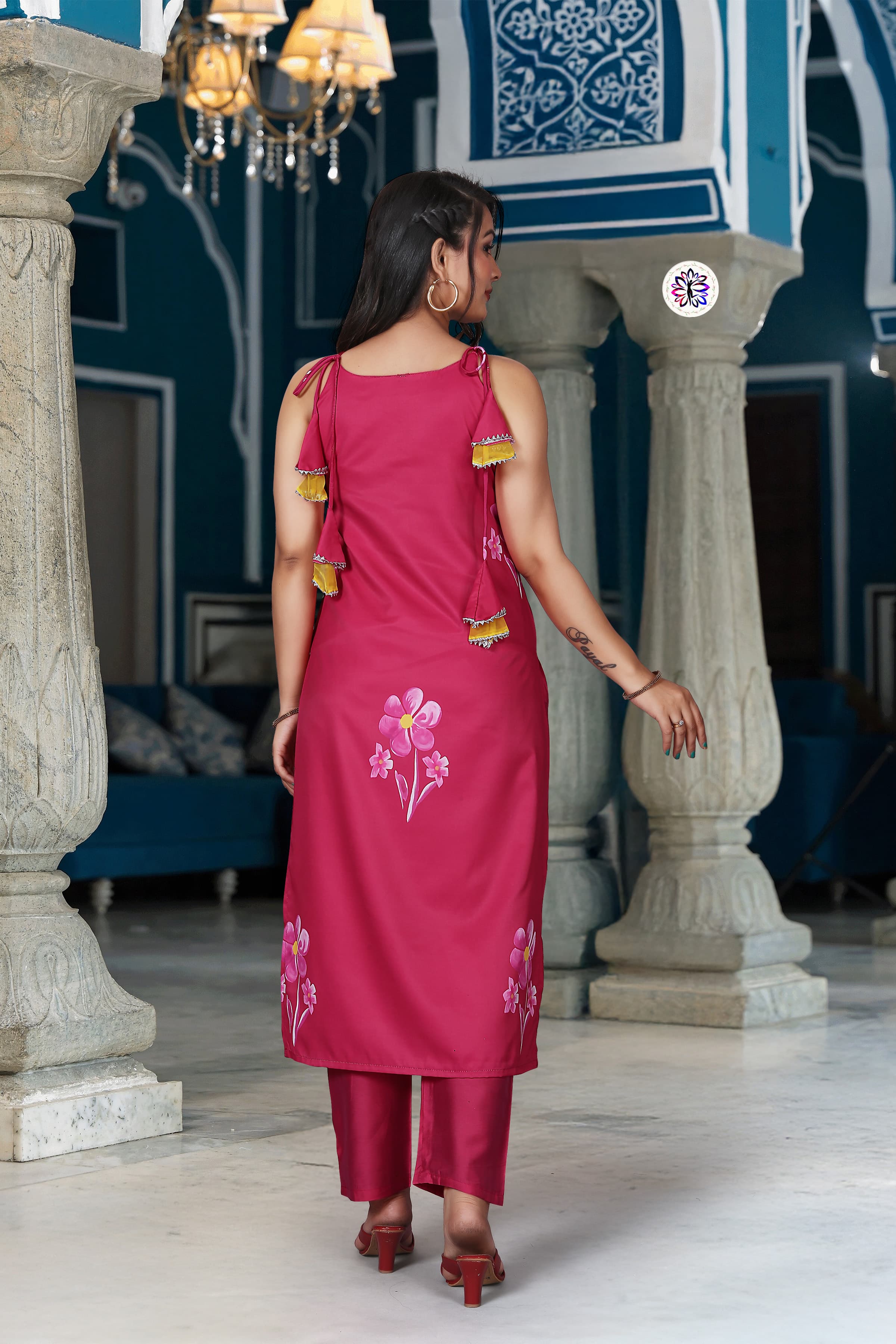 Lekha KL 226 Viscose French Crepe Printed Kurti Bottom With Dupatta