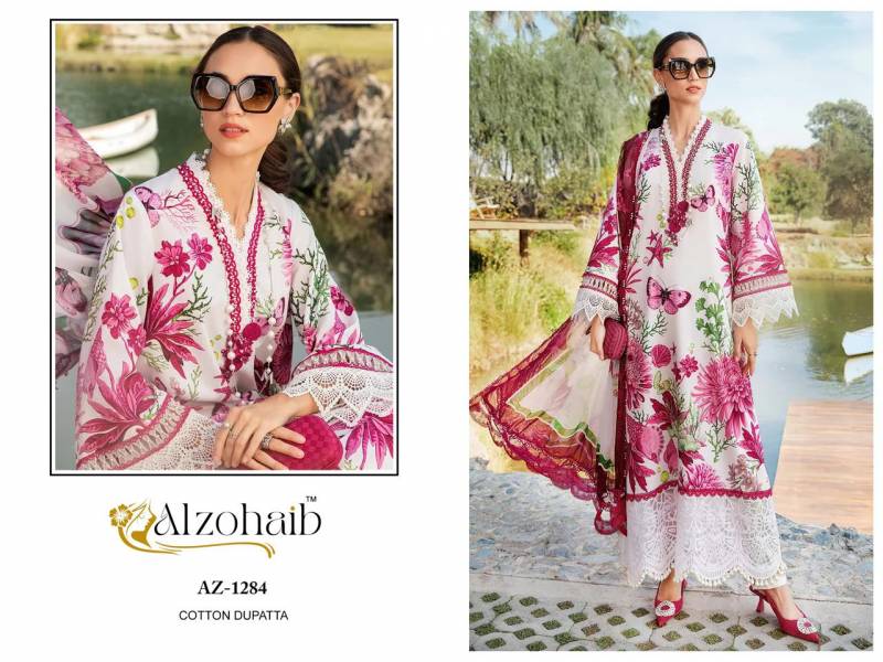 Alzohaib Fatima Az 1277 To 1285 Cotton Dupatta Pakistani Salwar Suits
