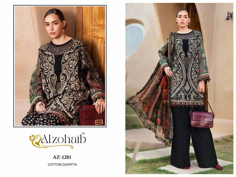 Alzohaib Fatima Az 1277 To 1285 Chiffon Dupatta Pakistani Salwar Suits