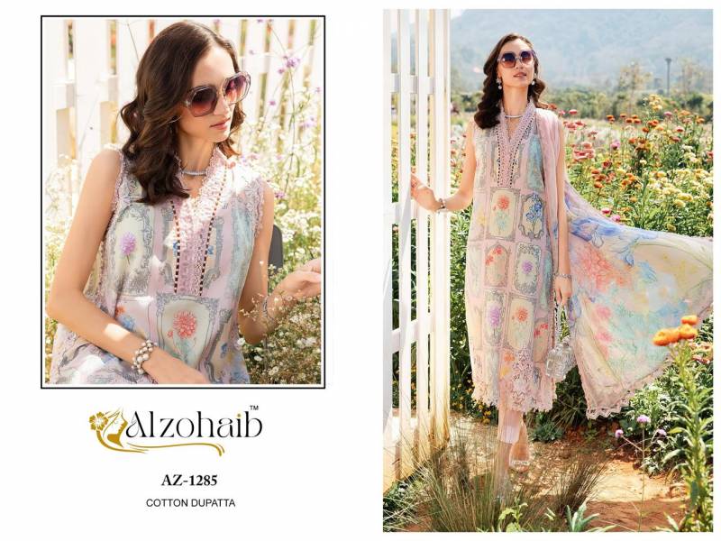 Alzohaib Fatima Az 1277 To 1285 Chiffon Dupatta Pakistani Salwar Suits