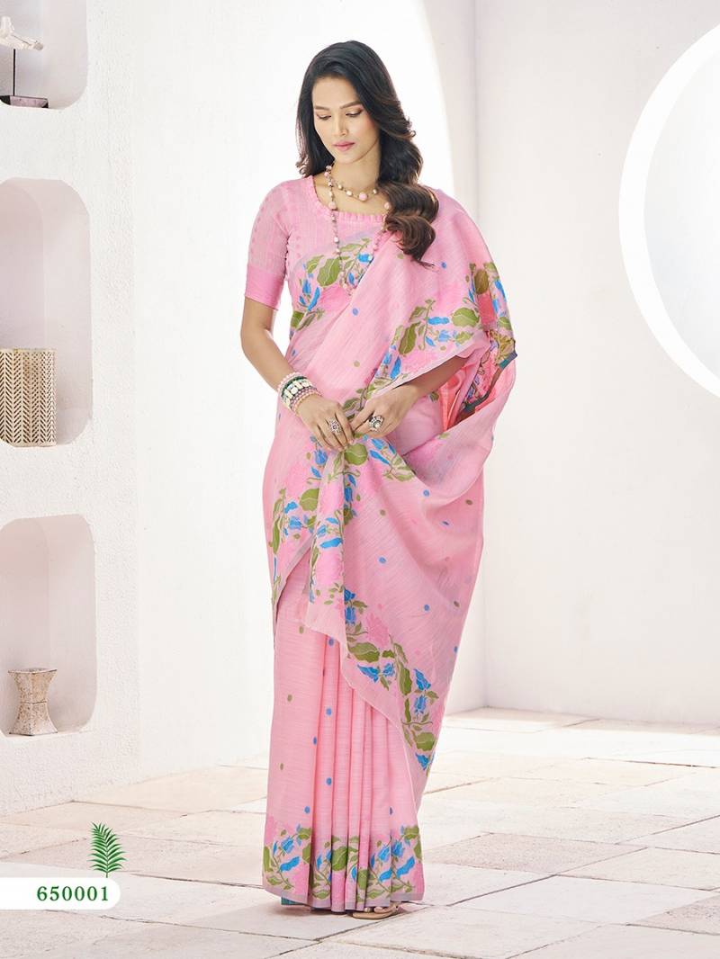 Rajpath Gulabi Silk Fancy Linen Silk Saree Collection