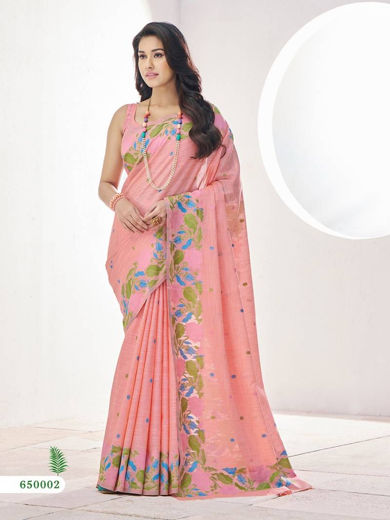 Rajpath Gulabi Silk Fancy Linen Silk Saree Collection
