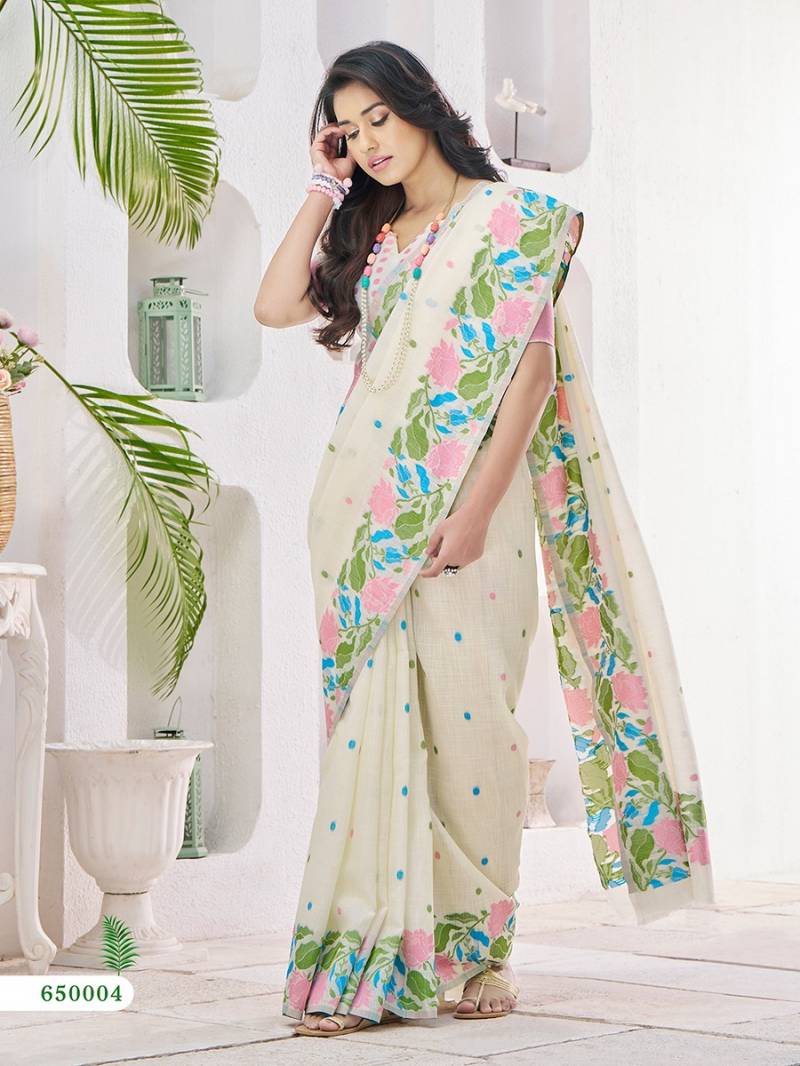 Rajpath Gulabi Silk Fancy Linen Silk Saree Collection