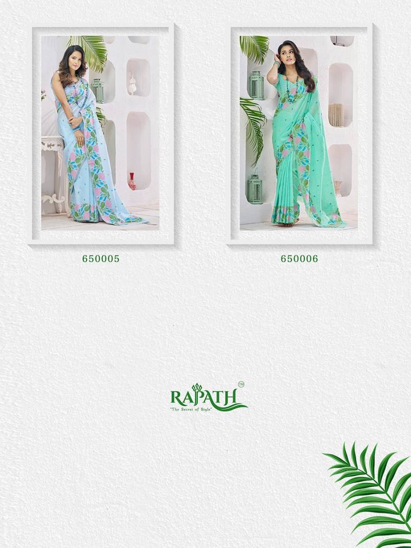 Rajpath Gulabi Silk Fancy Linen Silk Saree Collection