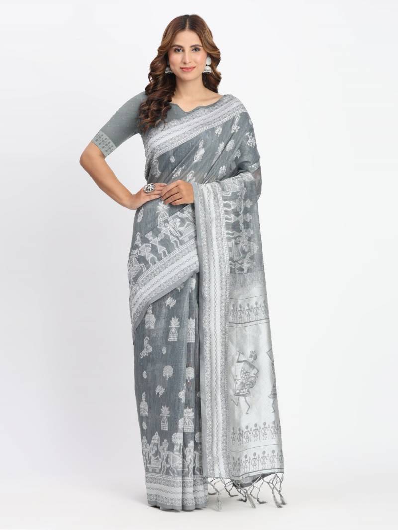 Ast Varnika Vol 2 Tradtional Wear Linen Cotton Fancy Sarees Collection