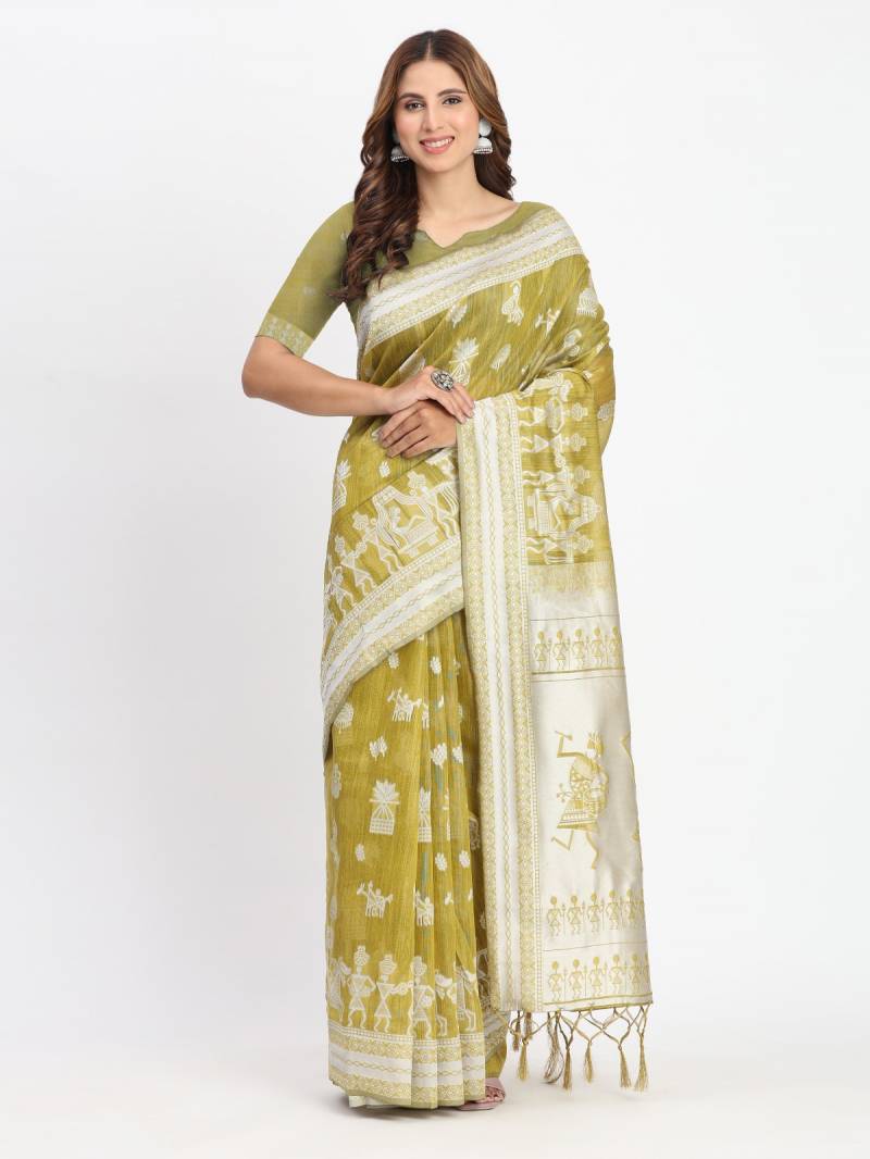 Ast Varnika Vol 2 Tradtional Wear Linen Cotton Fancy Sarees Collection