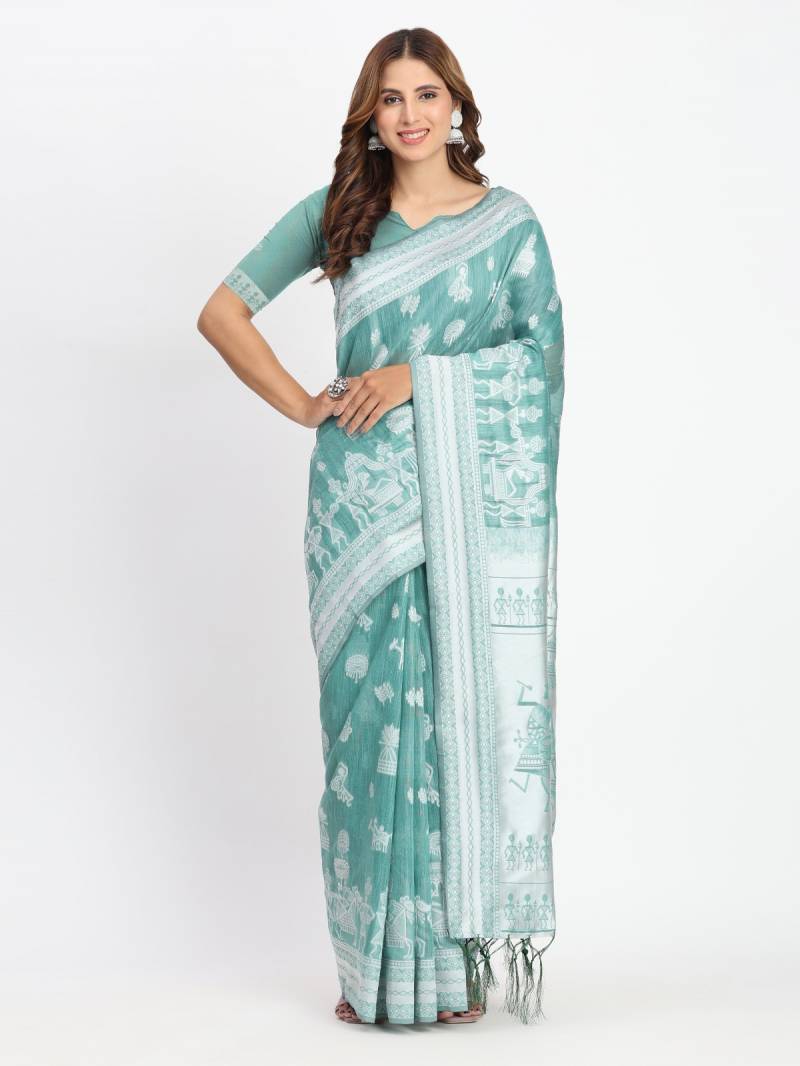 Ast Varnika Vol 2 Tradtional Wear Linen Cotton Fancy Sarees Collection