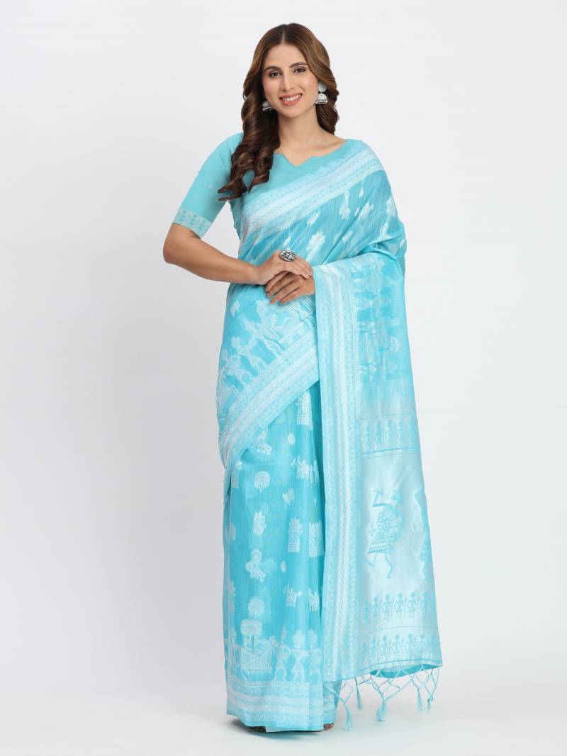 Ast Varnika Vol 2 Tradtional Wear Linen Cotton Fancy Sarees Collection
