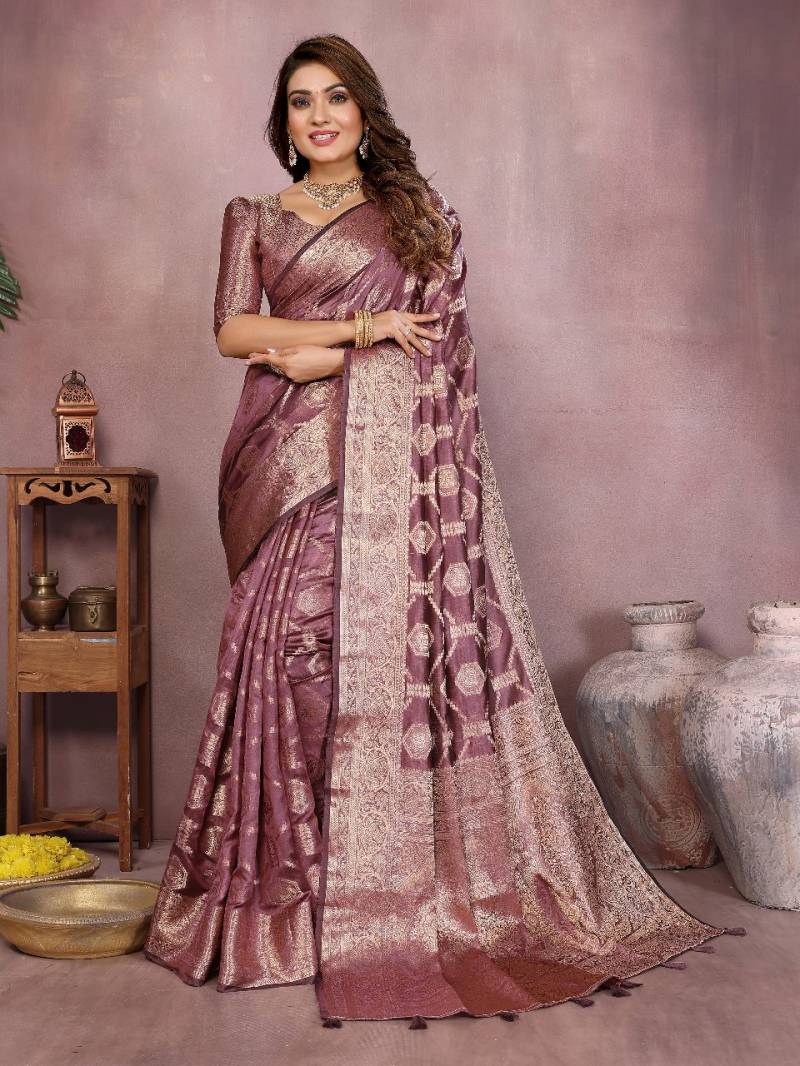 Scvc Zakhiya Festive Wear Organza Silk Banarasi Saree Collection