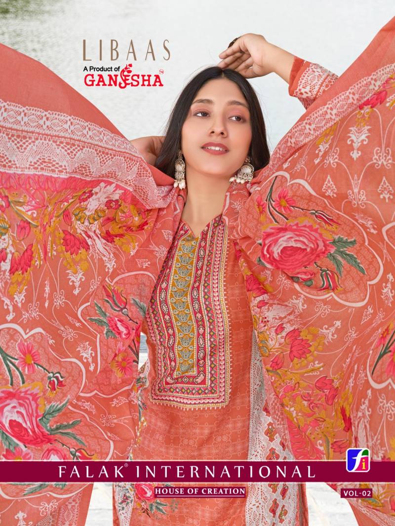 Ganesha Libaas Vol 2 Cotton Digital Printed Dress Material Collection