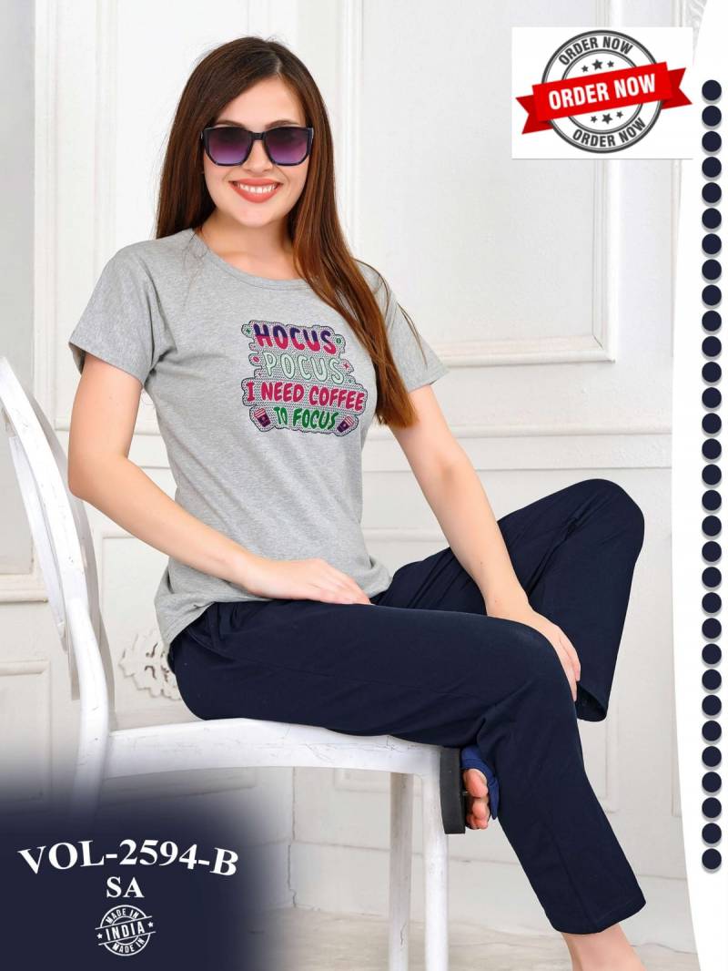 Summer Special Vol Dn 2594 Sinker Hosiery Cotton Night Suits Collection