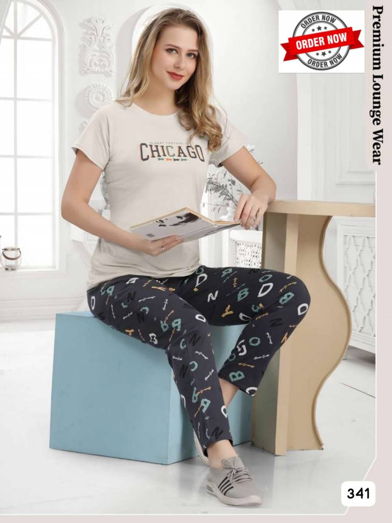 Summer Special Vol Dn 341 Hosiery Cotton Printed Night Suits Collection