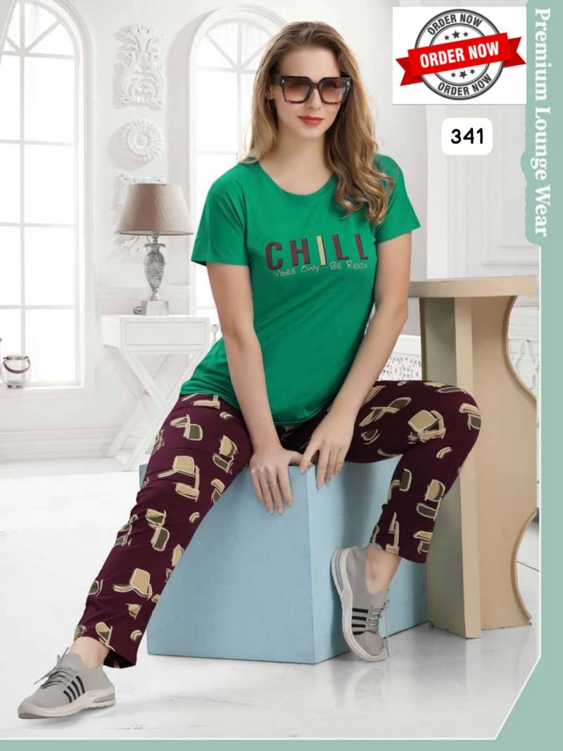 Summer Special Vol Dn 341 Hosiery Cotton Printed Night Suits Collection