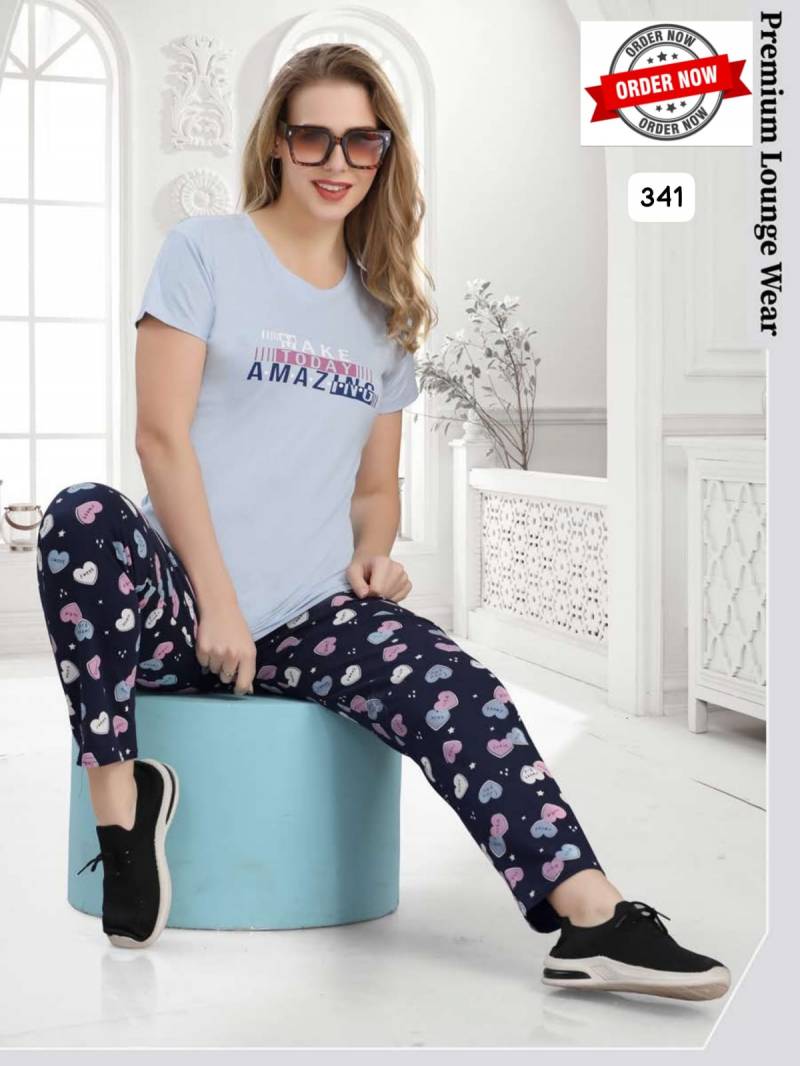 Summer Special Vol Dn 341 Hosiery Cotton Printed Night Suits Collection
