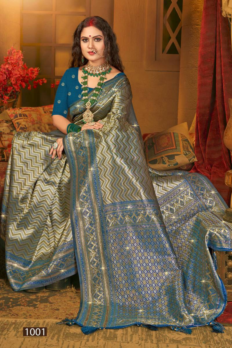Saroj Vaishnavi Silk Saroski Vol 1 Wedding Wear Kanjivaram Silk Saree Collection