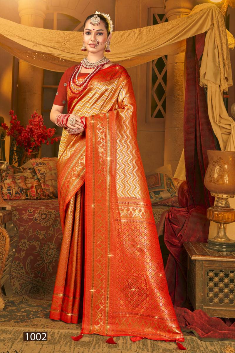 Saroj Vaishnavi Silk Saroski Vol 1 Wedding Wear Kanjivaram Silk Saree Collection