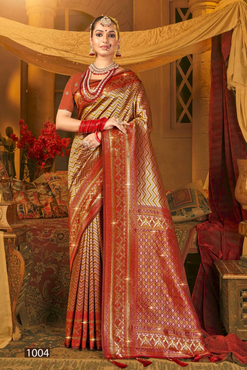 Saroj Vaishnavi Silk Saroski Vol 1 Wedding Wear Kanjivaram Silk Saree Collection