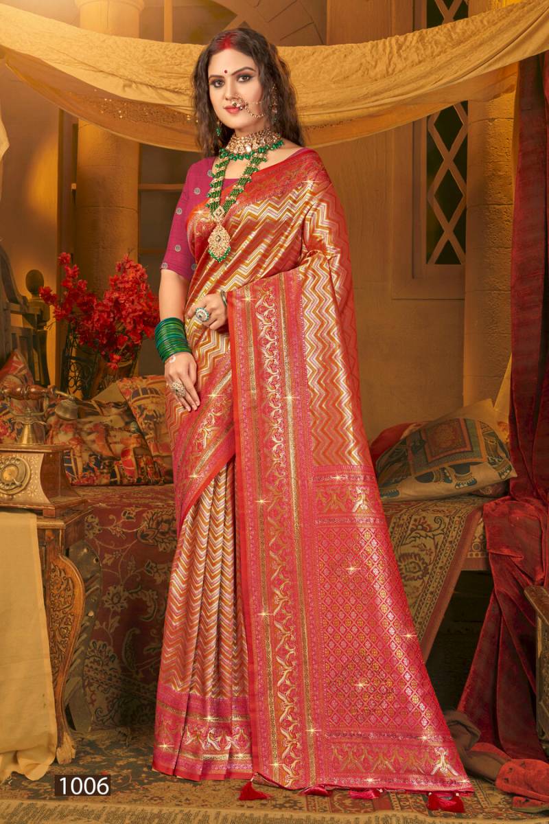 Saroj Vaishnavi Silk Saroski Vol 1 Wedding Wear Kanjivaram Silk Saree Collection