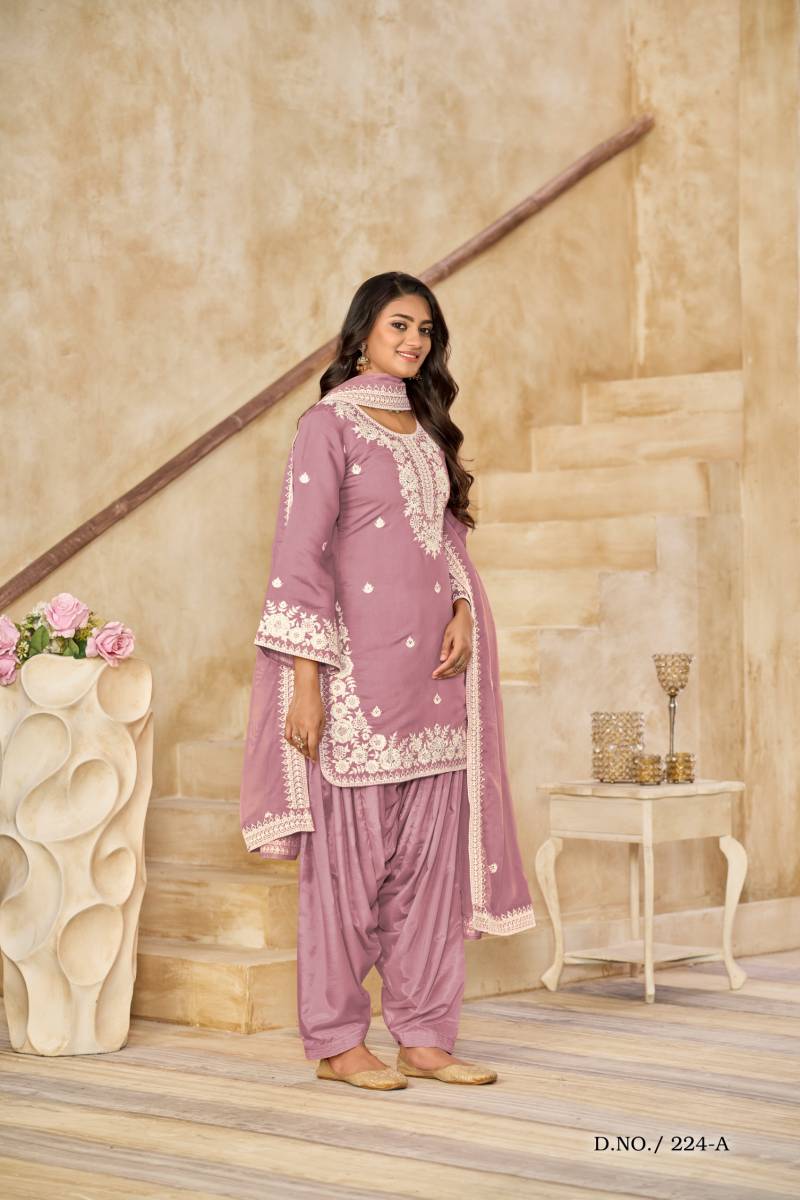 Aanaya Vol 224 Roman Silk Salwar Kameez Collection