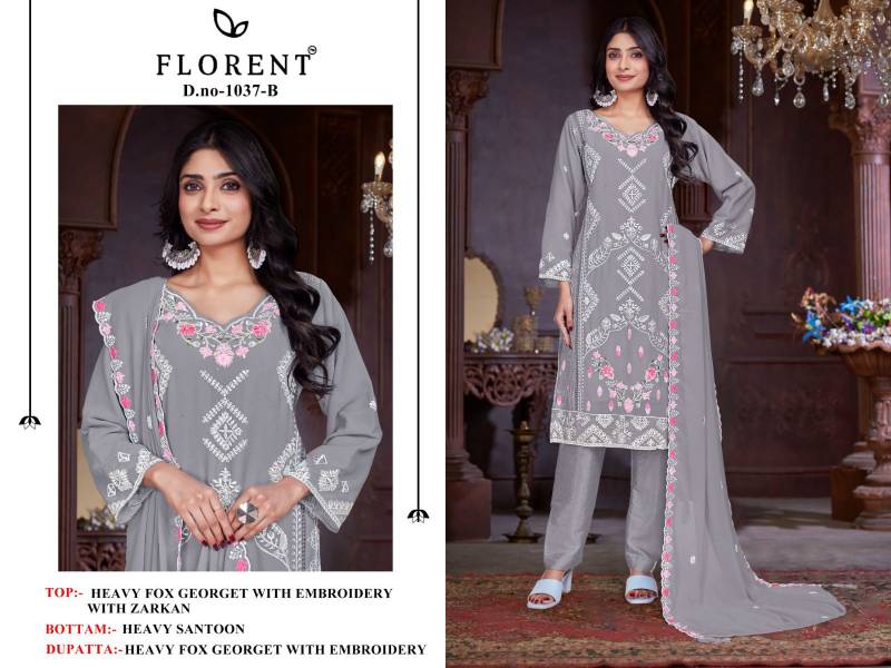 Florent 1037 A To D Georgette Pakistani Salwar Kameez