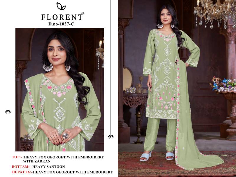 Florent 1037 A To D Georgette Pakistani Salwar Kameez