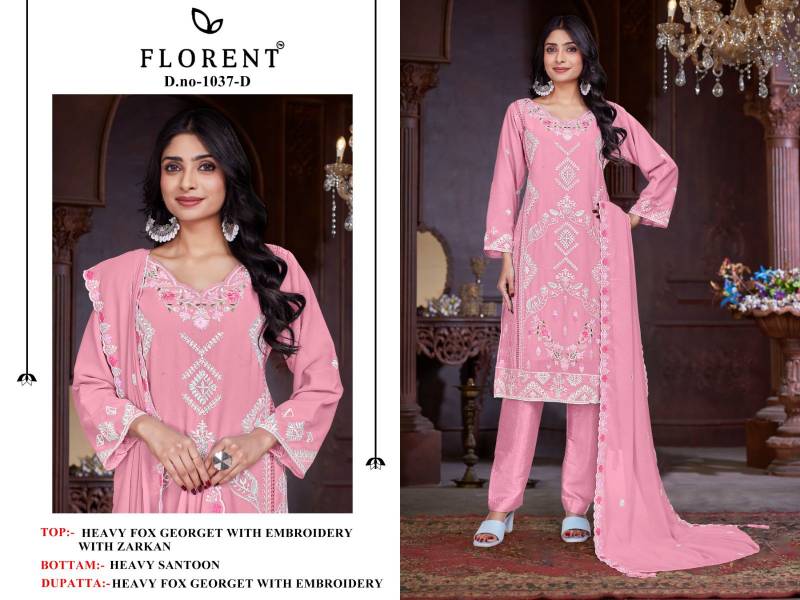 Florent 1037 A To D Georgette Pakistani Salwar Kameez