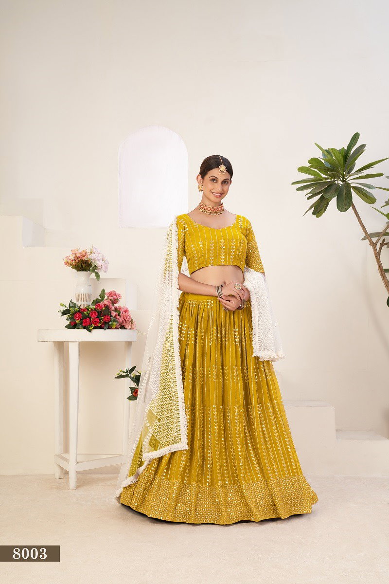Aawiya Siya Vol 1 Georgette Sequins Embroidery Lehenga Choli
