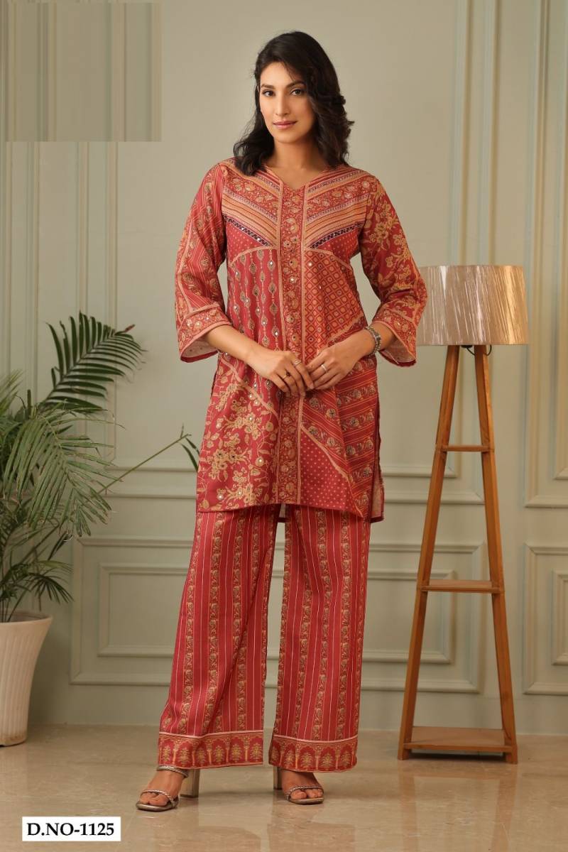 Lar 1122 To 1126 Linen Slub Co Ord Set Collection