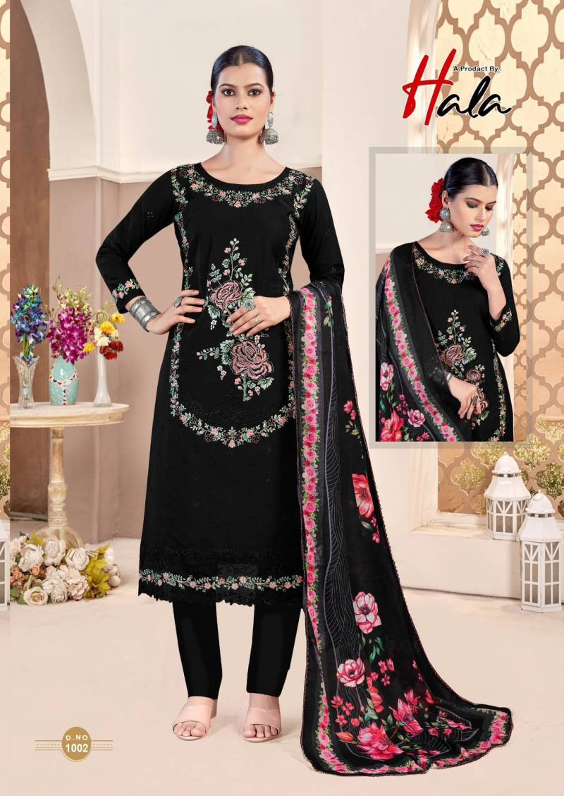 Hala Tabeer Edition 24 Cambric Lawn Embroidery Dress Material