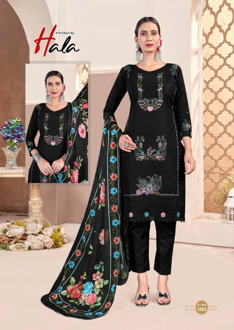Hala Tabeer Edition 24 Cambric Lawn Embroidery Dress Material