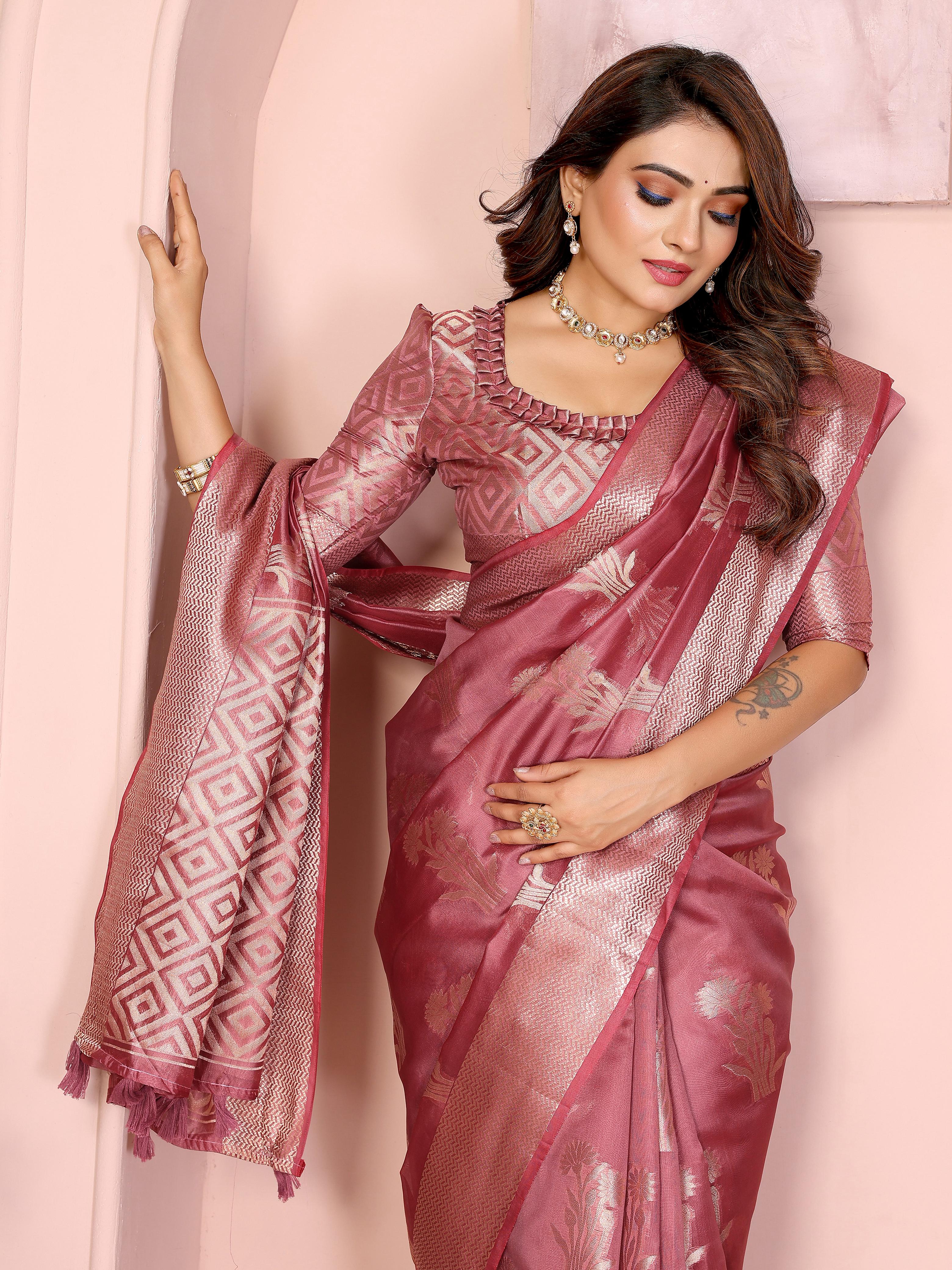 Lekha VC Rivayat Soft Organza Silk Banarasi Saree Collection