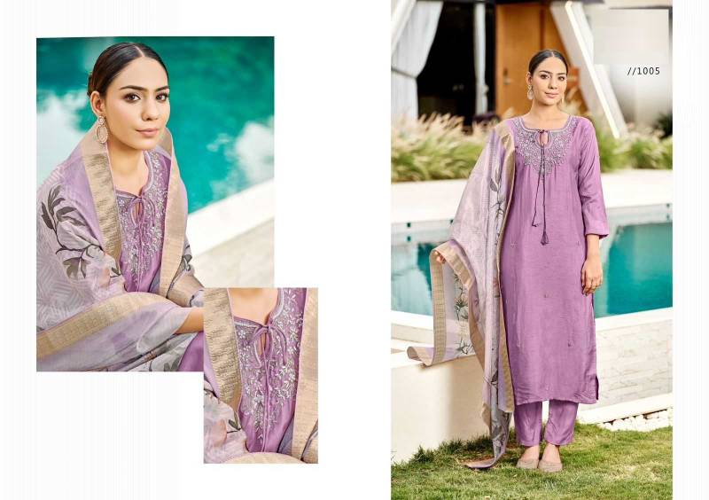 Lar Khwaish Vol 1 Dola Silk Fancy Salwar Kameez Collection