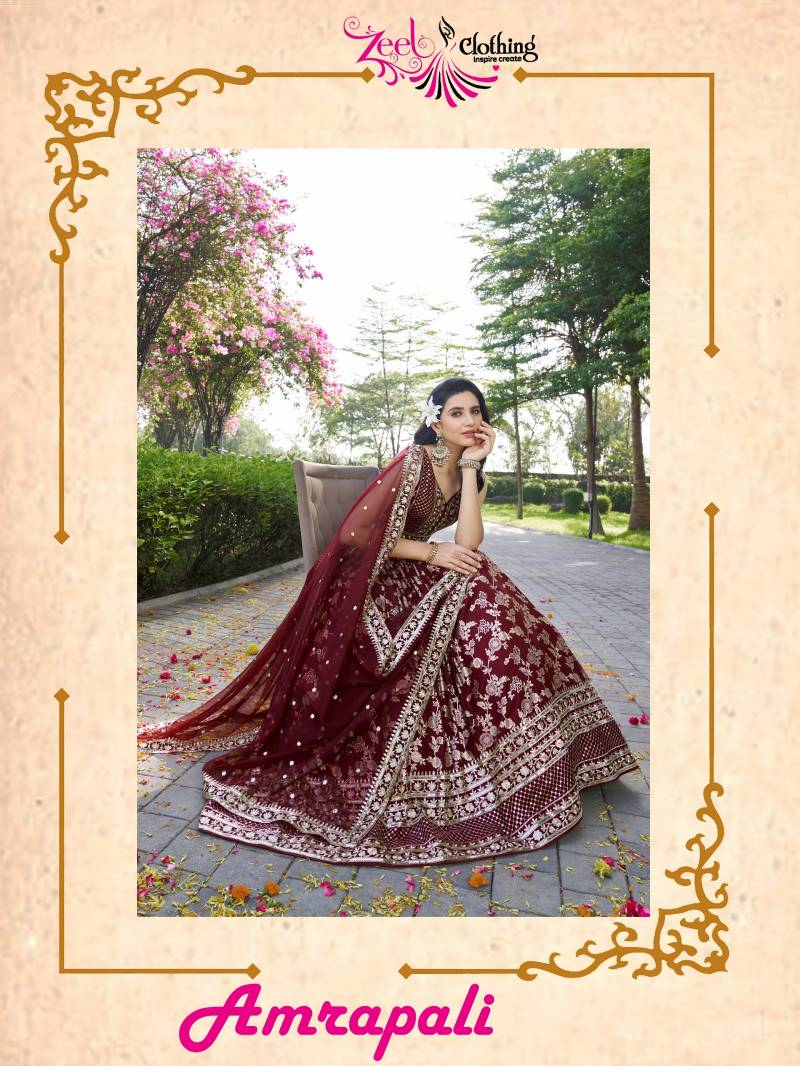 Zeel Amrapali Dola Silk Jacquard Designer Lehenga Choli