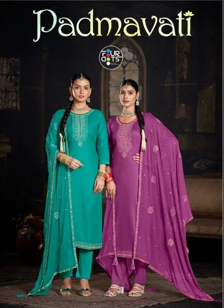 Four Dots Padmavati Jam Cotton Dress Material Collection