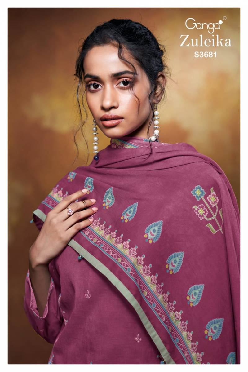 Ganga Zuleika Mul Printed Salwar Kameez Collection