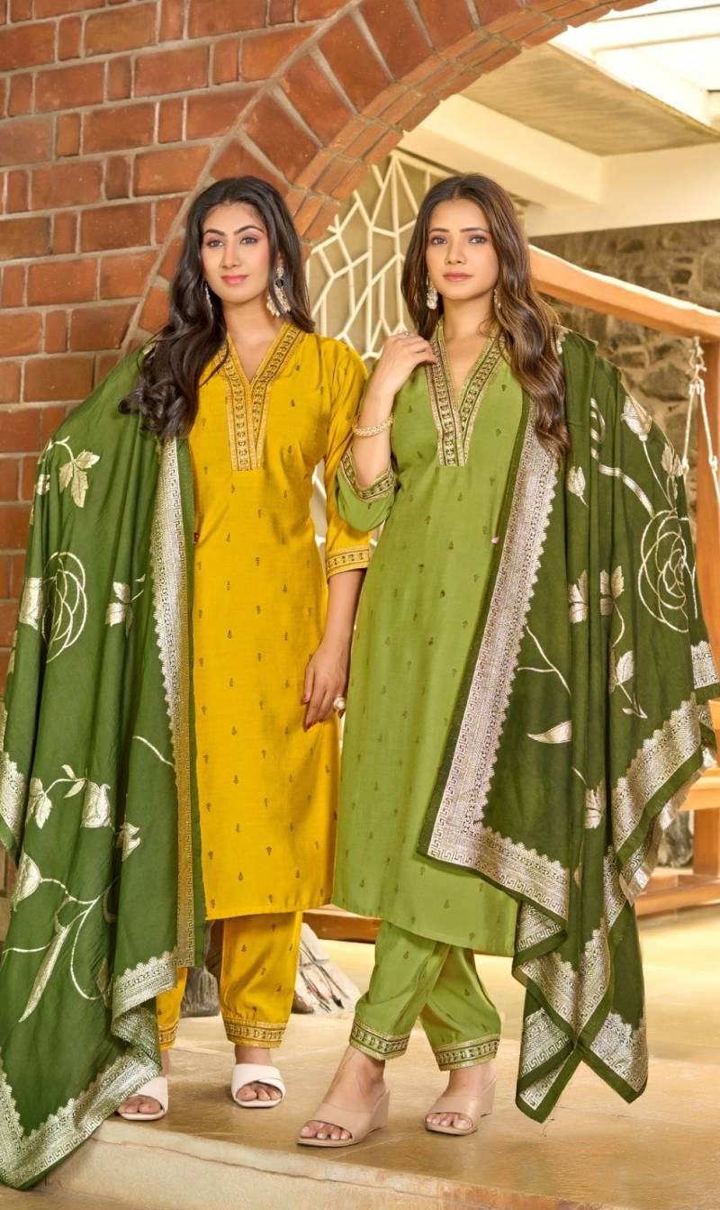 Naisha K 97 Dobby Jacquard Readymade Collection