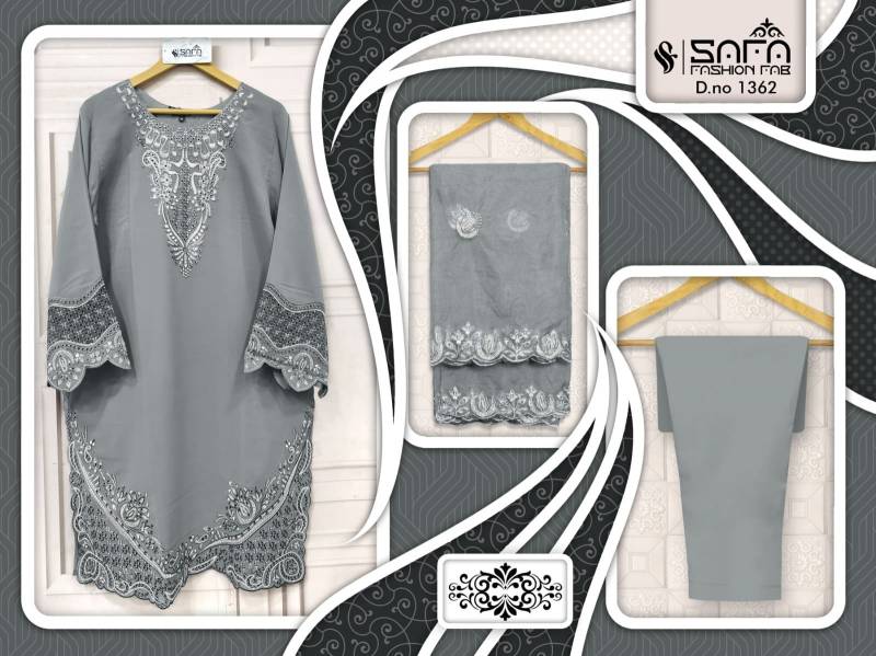 Safa Fashion Fab 1362 Soft Georgette Pakistani Ready Made Suit