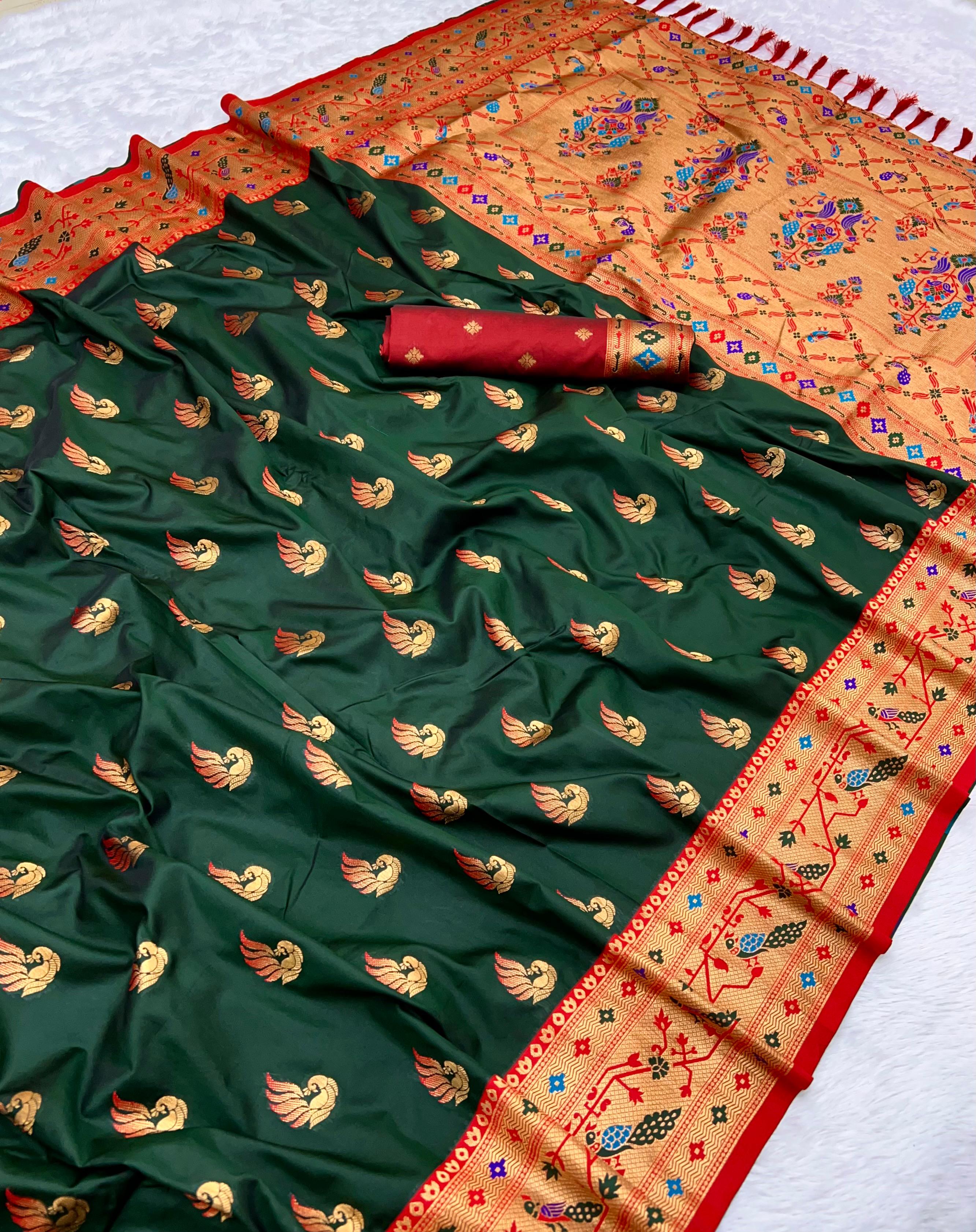 Lekha MN Sparkal Paithani Soft Pethani Silk Zari Weaving Saree Collection