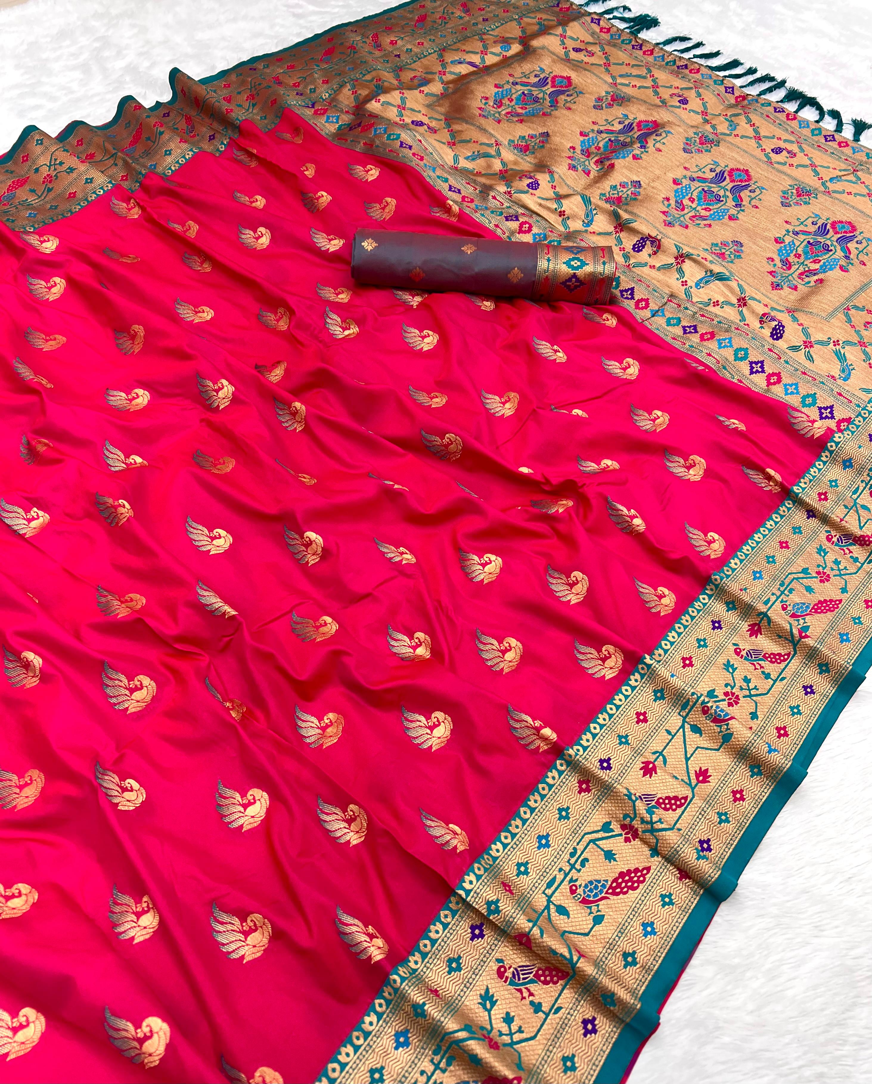 Lekha MN Sparkal Paithani Soft Pethani Silk Zari Weaving Saree Collection