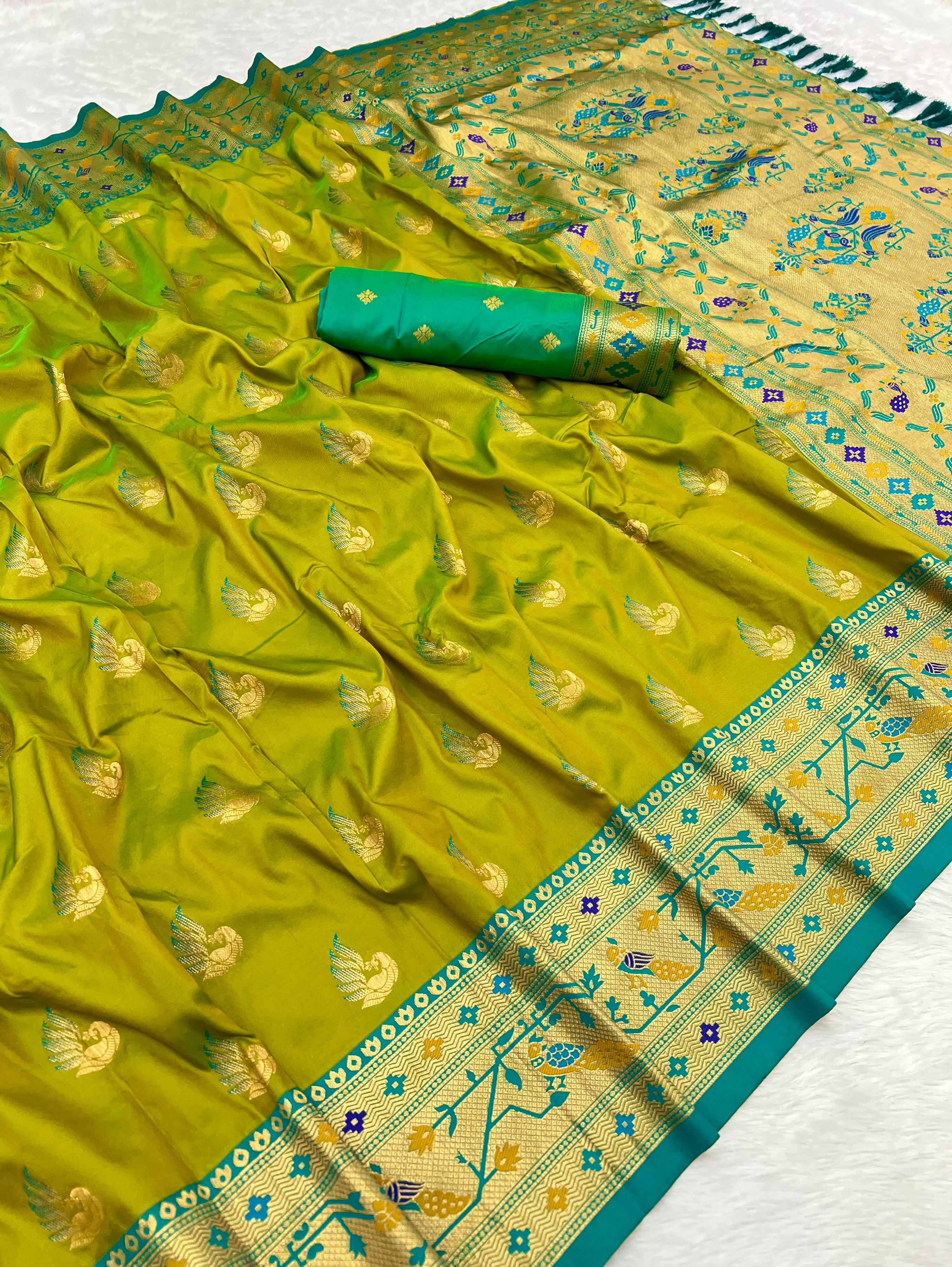 Lekha MN Sparkal Paithani Soft Pethani Silk Zari Weaving Saree Collection