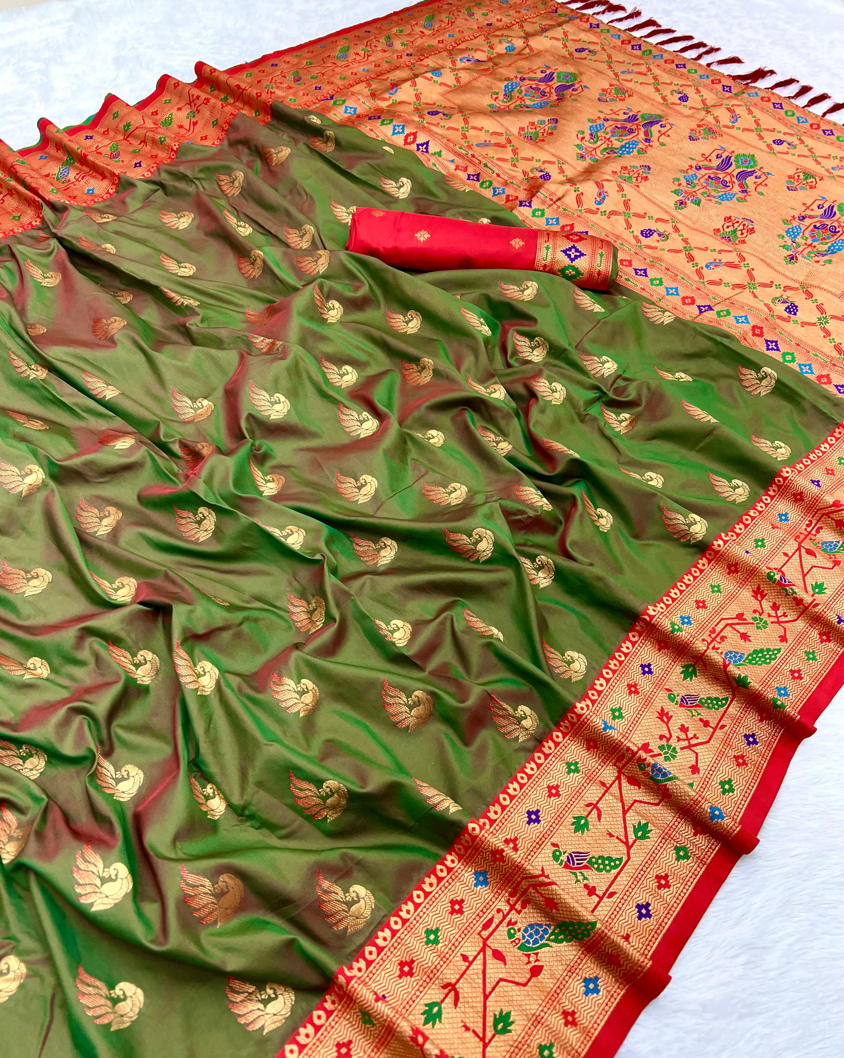 Lekha MN Sparkal Paithani Soft Pethani Silk Zari Weaving Saree Collection