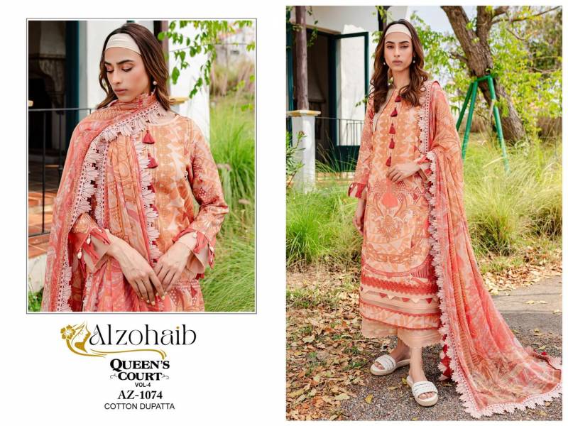 Alzohaib Queen Court Vol 4 Cotton Printed Pakistani Salwar Suits