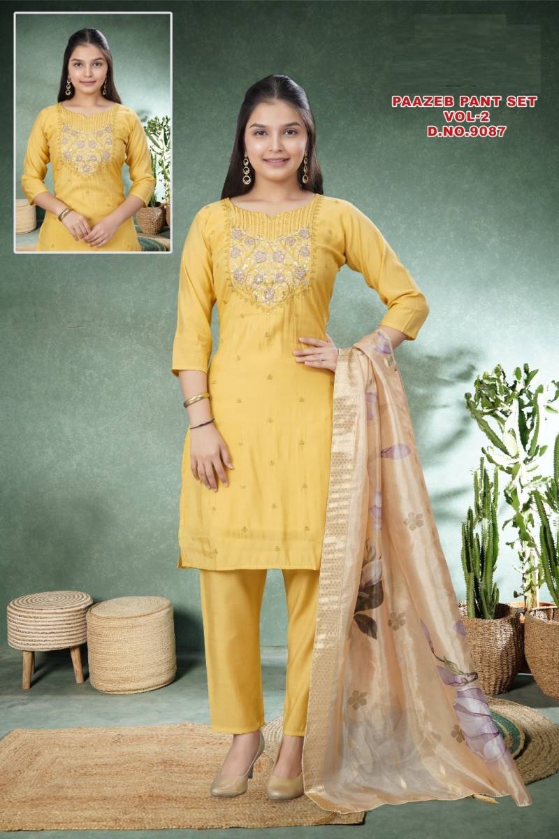 Paazeb Pant Set Vol 2 Roman Shimmer Readymade Collection