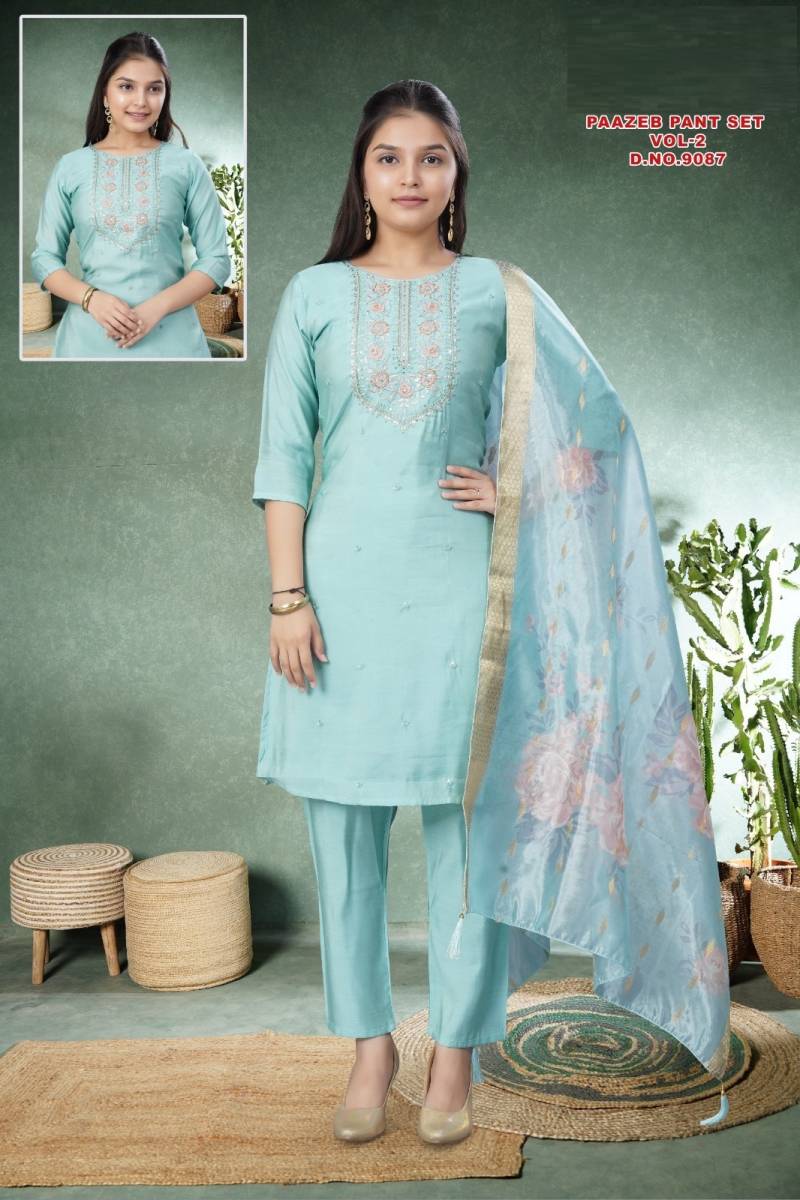 Paazeb Pant Set Vol 2 Roman Shimmer Readymade Collection