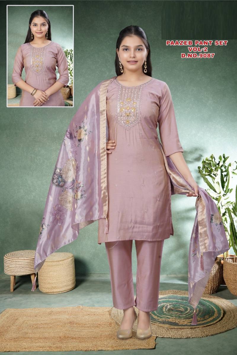 Paazeb Pant Set Vol 2 Roman Shimmer Readymade Collection