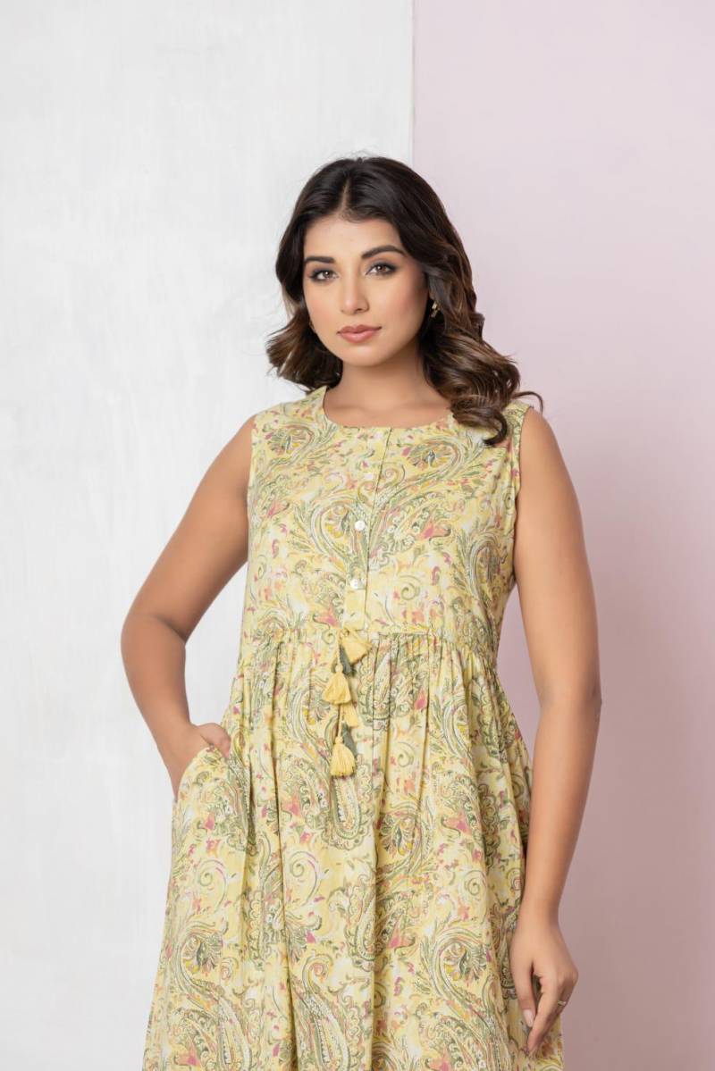 Nityaa F 04 Cotton One Piece Tunics Tops Collection