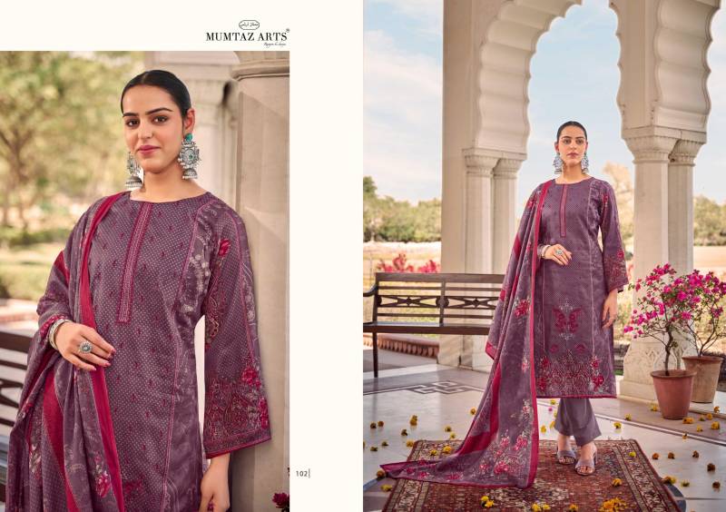 Mumtaz Falaknuma Jam Satin Digital Printed Dress Material